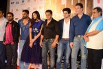 Salman Khan, Suraj Pancholi, Athiya Shetty, Nikhil Advani, Sunil Shetty, Aditya Pancholi, Subhash Ghai at Hero Tralier Launch on 16th July 2015